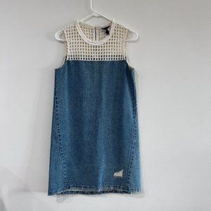 Sea x Barneys New York Denim / Eyelet Dress